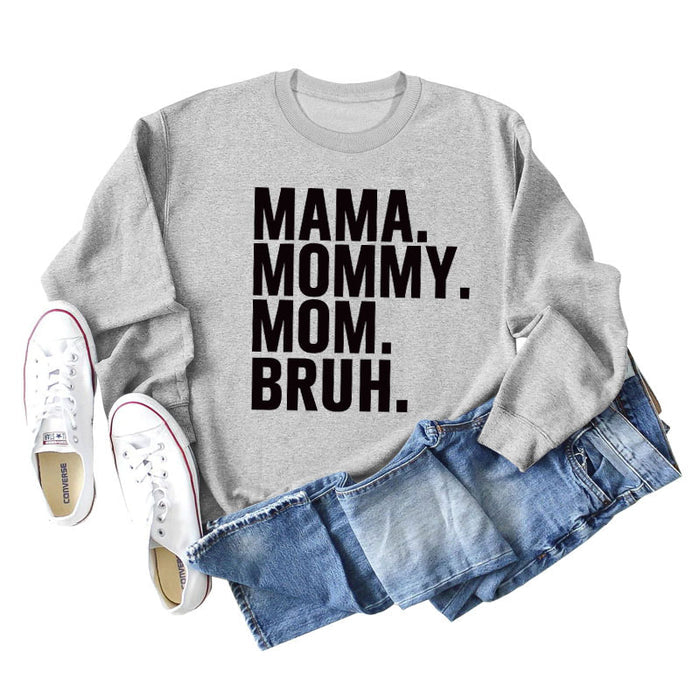 Grey sweater (black font) / L