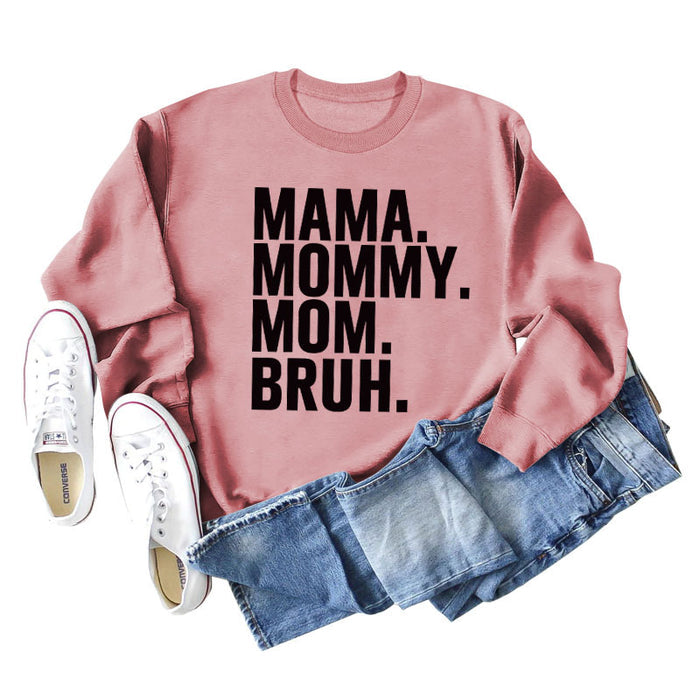 Rose gold sweater (black font) / L