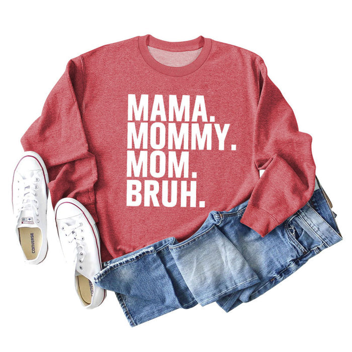 Red sweater (white font) / L