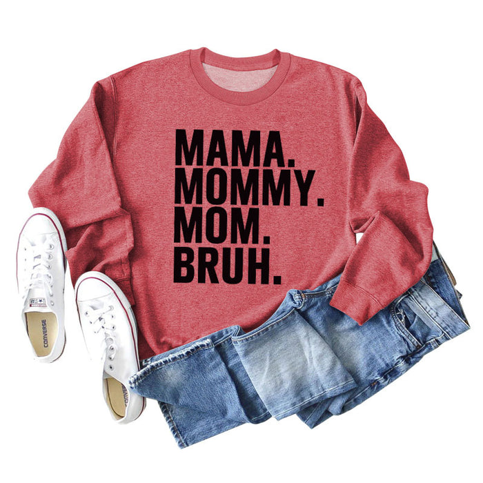 Red sweater (black font) / L