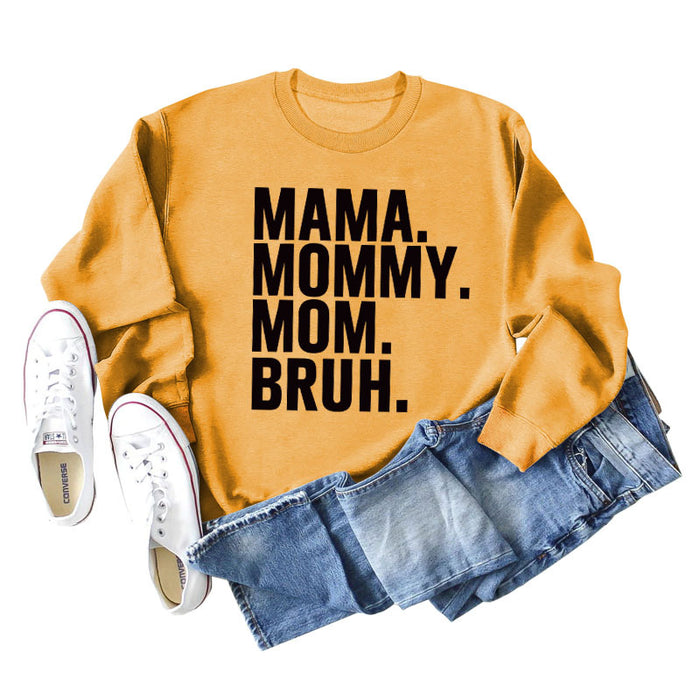 Yellow sweater (black font) / L