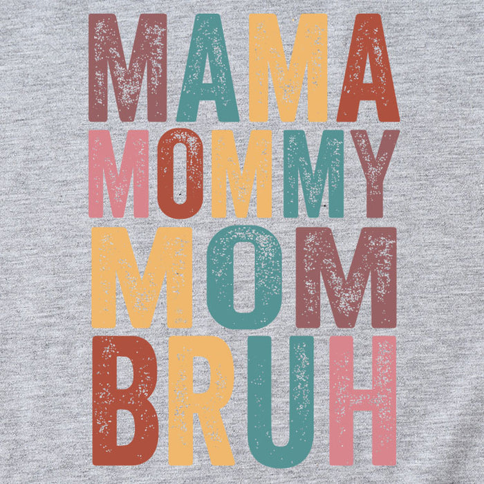 MAMA MOMMY MOM Letter Fashion Round Neck Loose Short Sleeve T-Shirt