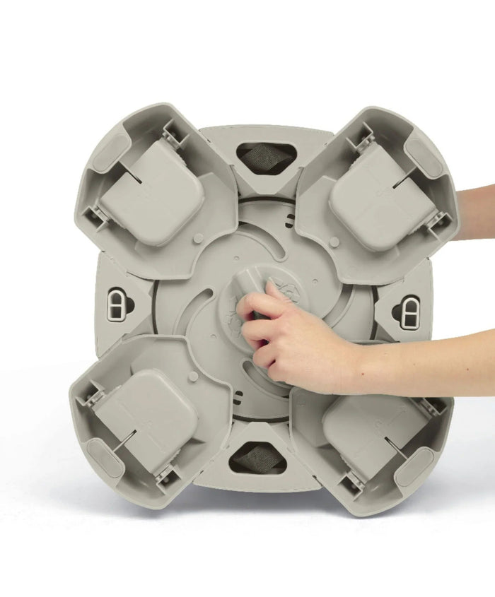 Tan plastic hose reel base for Mamas & Papas Bug 3-in-1 floor and booster seat