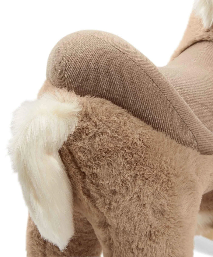 Stuffed plush horse with white tail from Mamas & Papas Rocking Animal collection, perfect for baby strollers