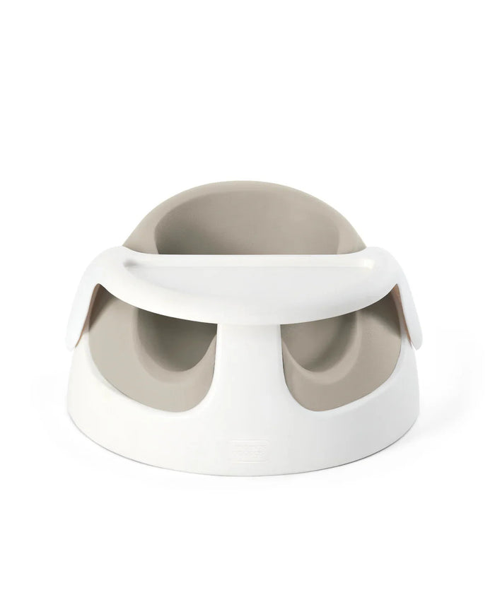 White and gray baby seat from Mamas & Papas Snug Floor Seat with Activity Tray CLAY suitable for baby strollers