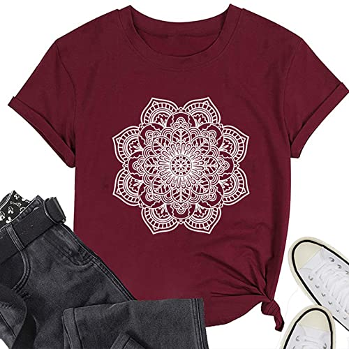 Mandala T Shirt Bohemian Women T Shirt