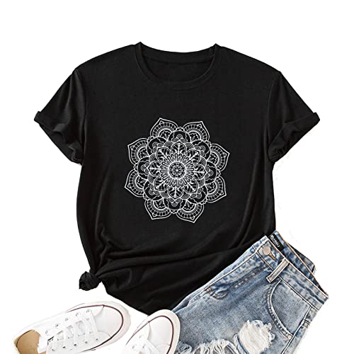 Mandala T Shirt Bohemian Women T Shirt