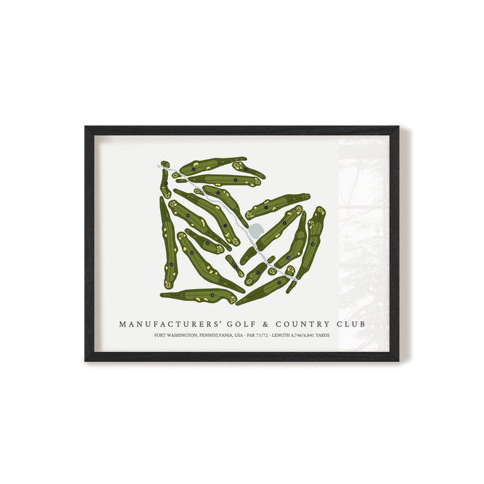 Manufacturers Golf & Country Club | Golf Course Print | Black Frame