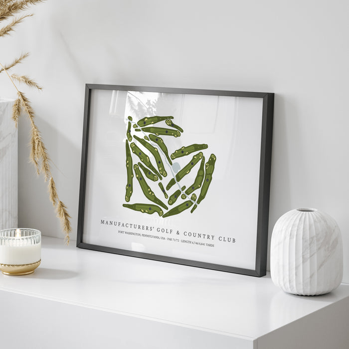 Manufacturers Golf & Country Club | Golf Course Print | On Table