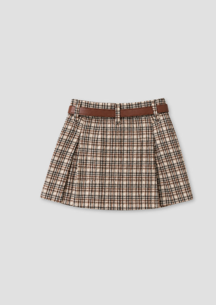 Marcia Check Mini Skirt With Shorts