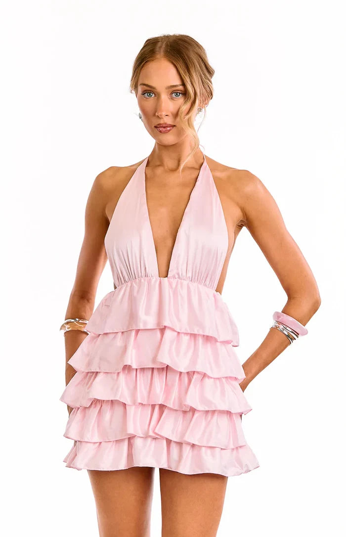 Marielle Pink Mini Dress