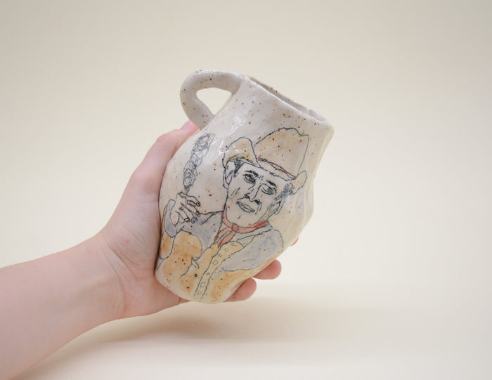 Marlboro Man Hand Built Vase