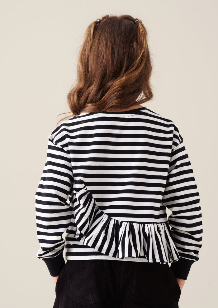 Marley Peplum Stripe Tee