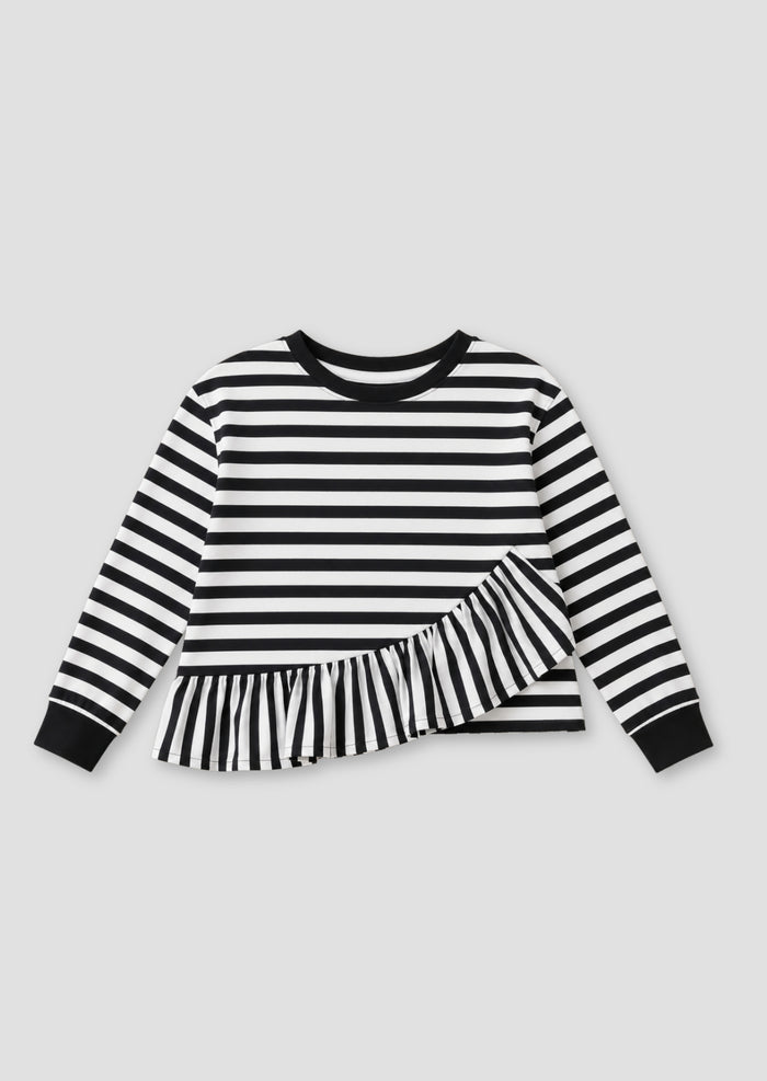 Marley Peplum Stripe Tee