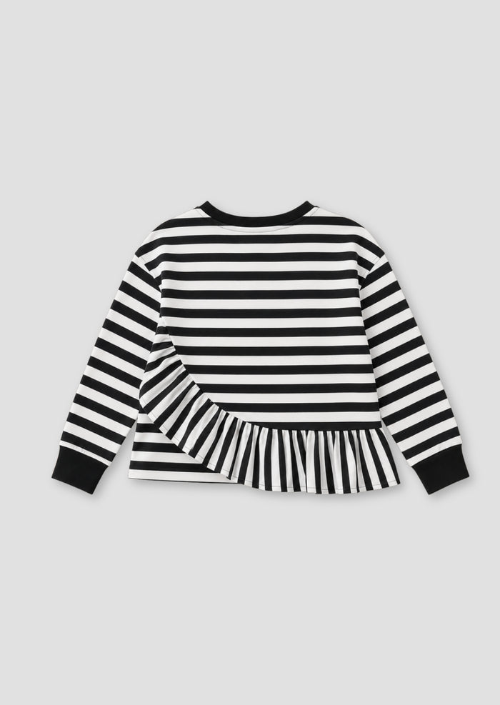 Marley Peplum Stripe Tee