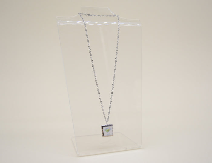 Martini Portrait Necklace - Silver