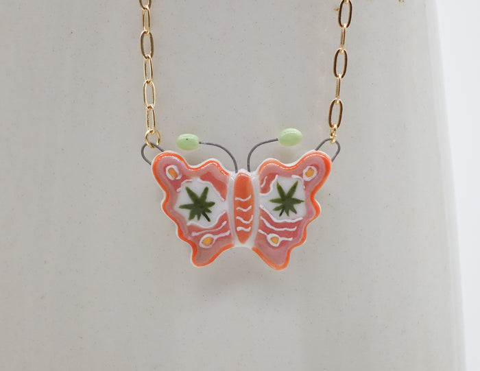 Mary Jane Butterfly Necklace