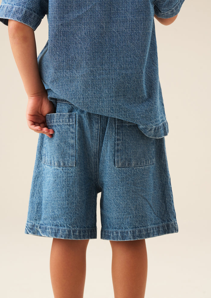 Max Jacquard Denim Short