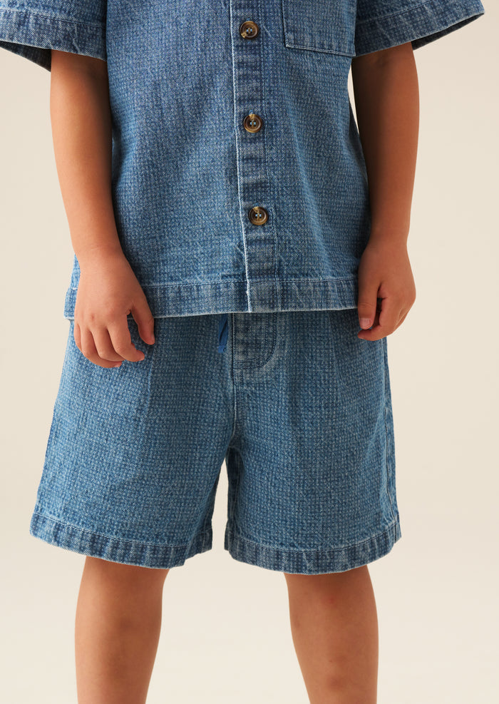 Max Jacquard Denim Short