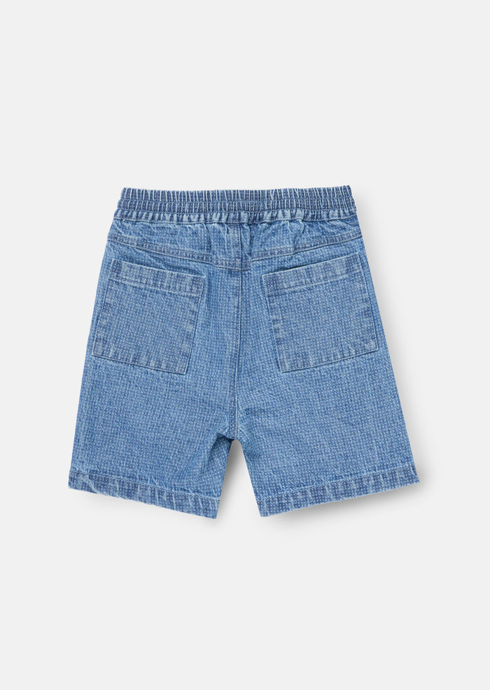 Max Jacquard Denim Short