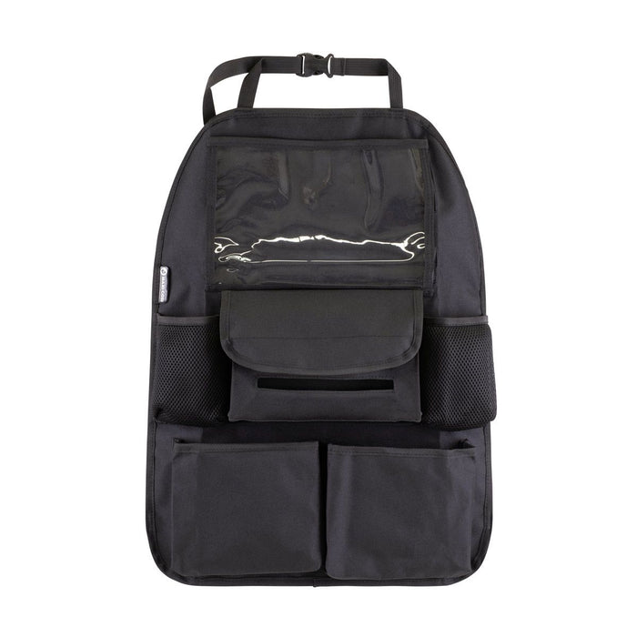 Black Car Seat Organizer for Maxi Cosi Deluxe, perfect for bare mum postpartum gear