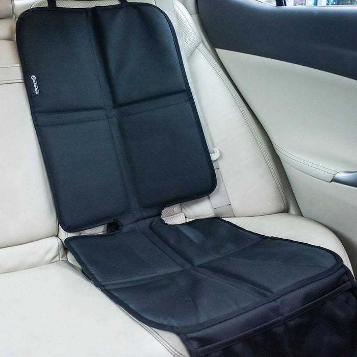 Black car seat protector for Maxi Cosi Deluxe and Toshi Baby seats