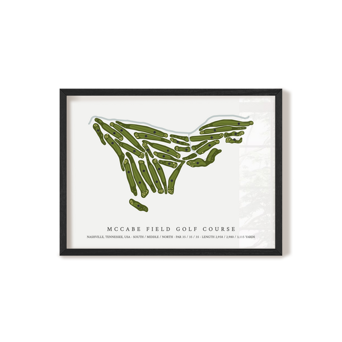 McCabe Field Golf Course | Golf Course Print | Black+Frame