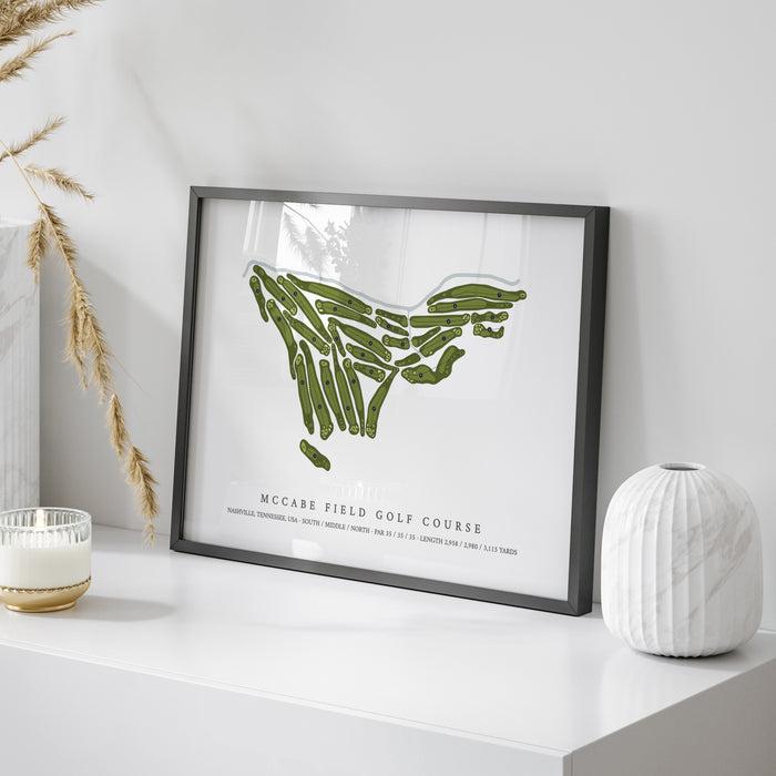 McCabe Field Golf Course | Golf Course Print | On+Table