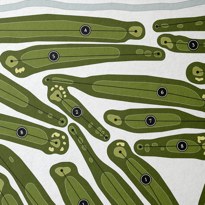 McCabe Field Golf Course | Golf Course Print | Close+Up