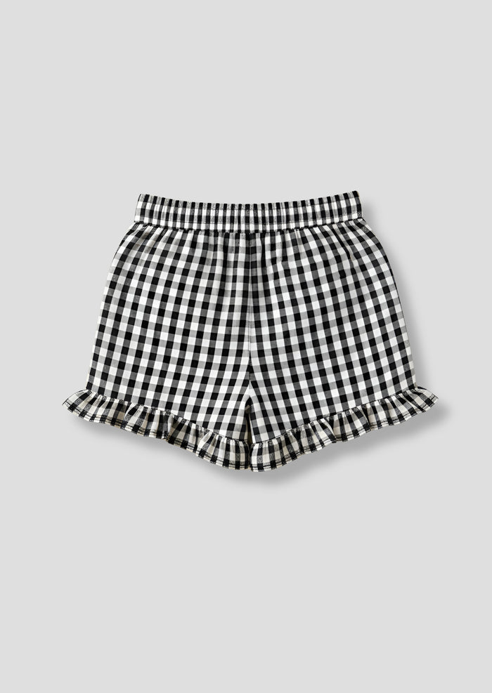 Megan Gingham Frill Short