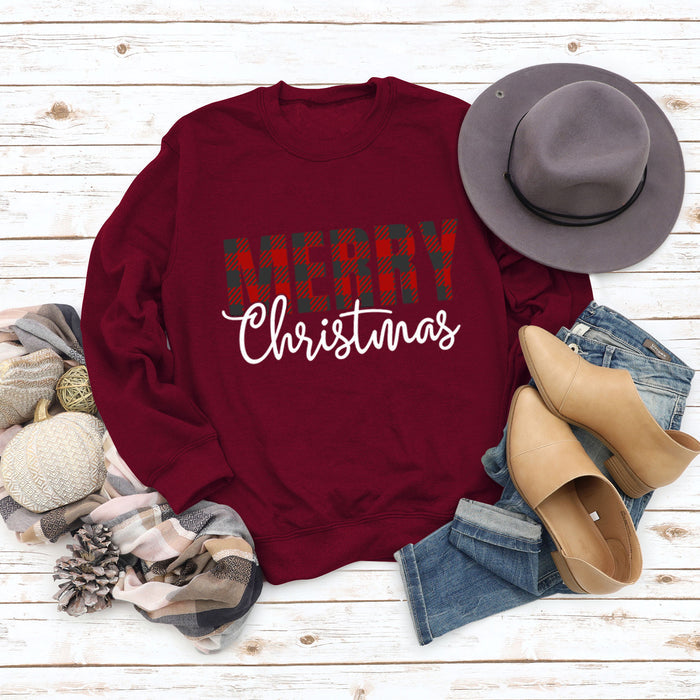 Wine red sweater (white color picture) / S