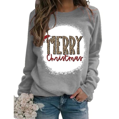 Merry Christmas Sweatshirt Women Christmas Tree Shirt