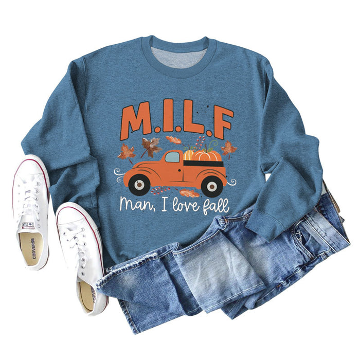Blue sweater (white color picture) / S