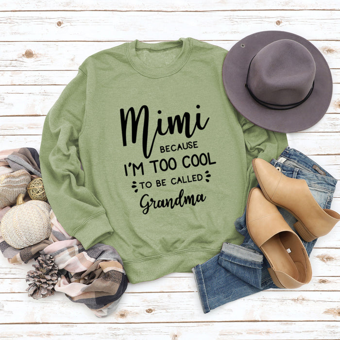 Olive sweater (black font) / S