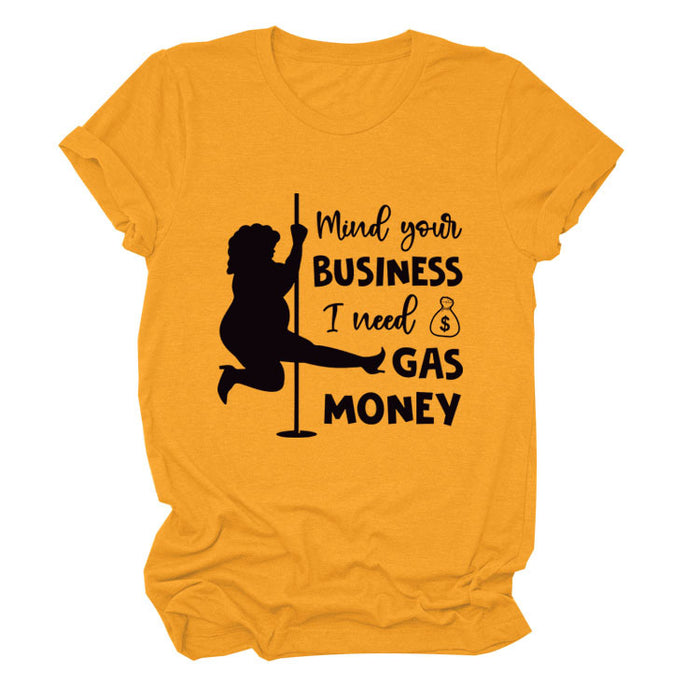 Mustard yellow (black font) / S