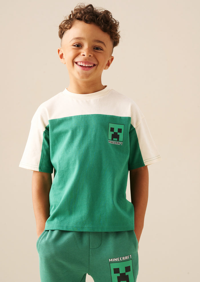 Minecraft Oversized Varsity Tee