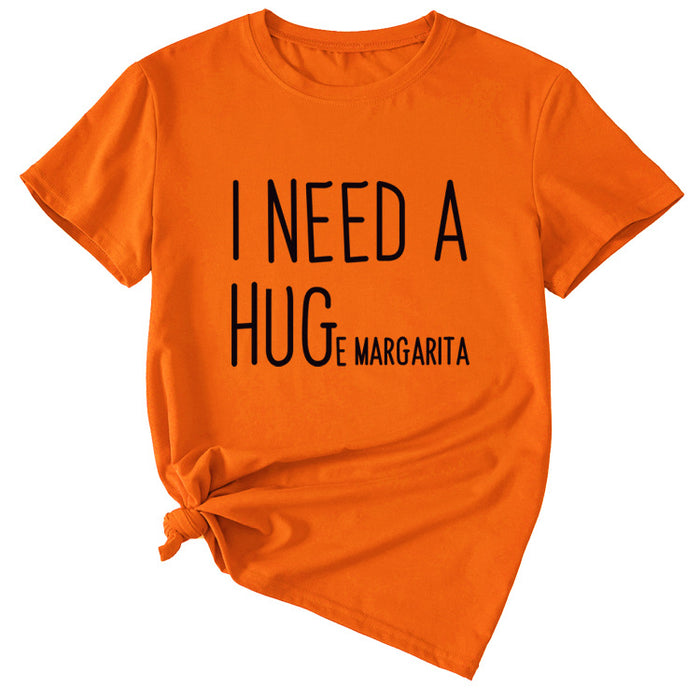 Orange (black font) / S
