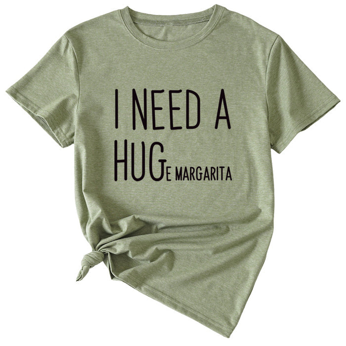 Olive green (black font) / S