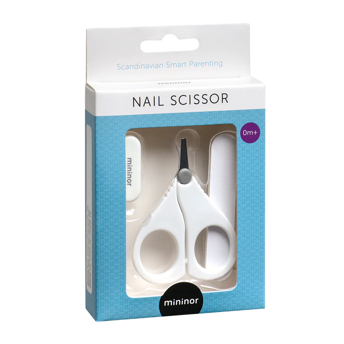 Toshi Baby Mininor Baby Nail Scissors in packaging for gentle baby grooming