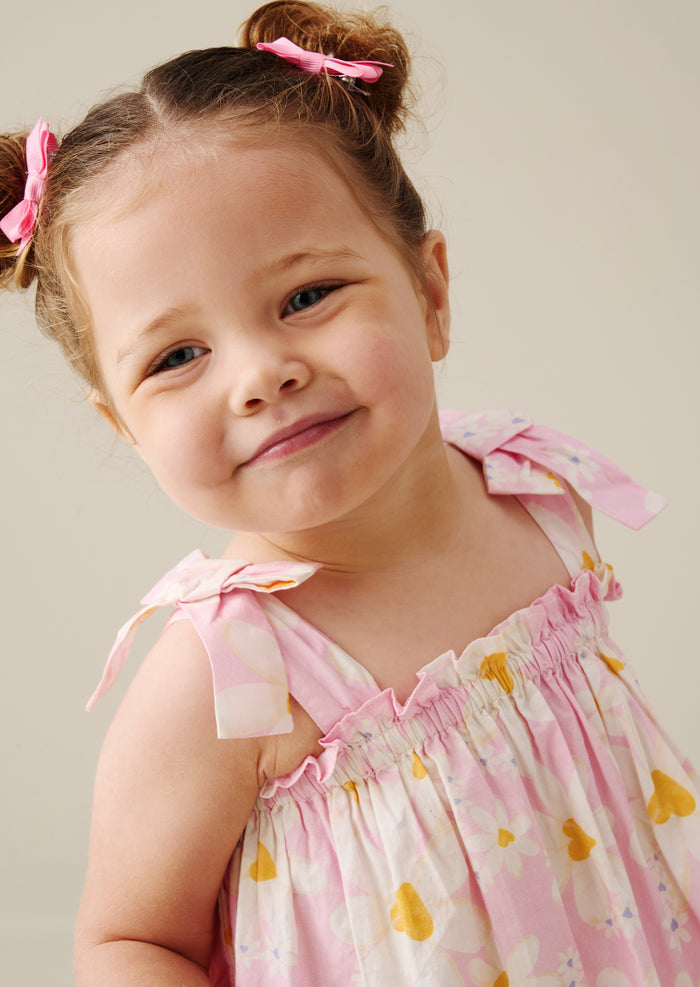 Minnie Daisy Print Bow Shoulder Tunic And Bloomer
