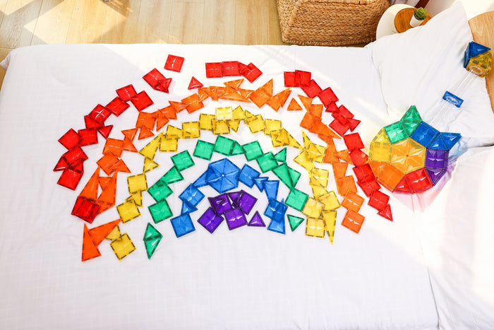 MNTL Classic Basic Teaching Aids Magnetic Tile Set 62 Pcs