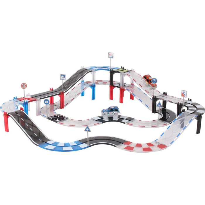 MNTL Classic Magnetic Track Car Set 101 Pcs