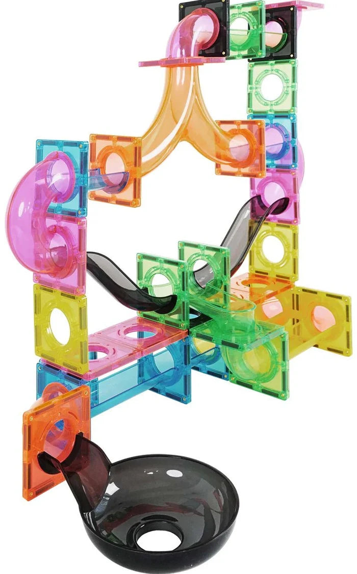 MNTL Fluorescent Magnetic Marble Run Set 101 Pcs