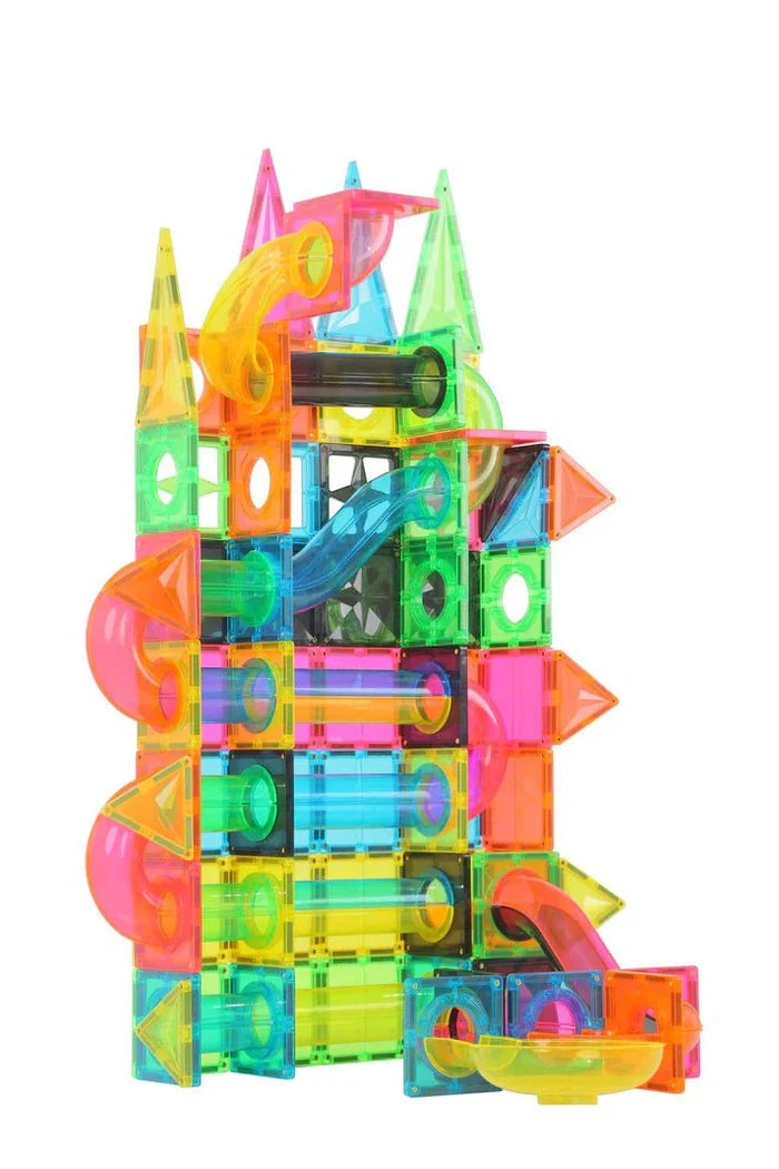MNTL Fluorescent Magnetic Marble Run Set 101 Pcs