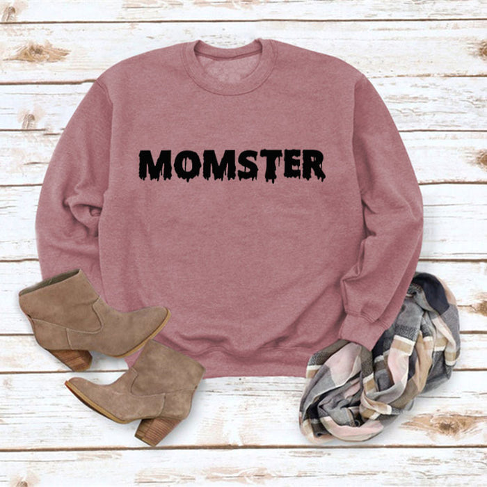 Rose gold sweater (black font) / S