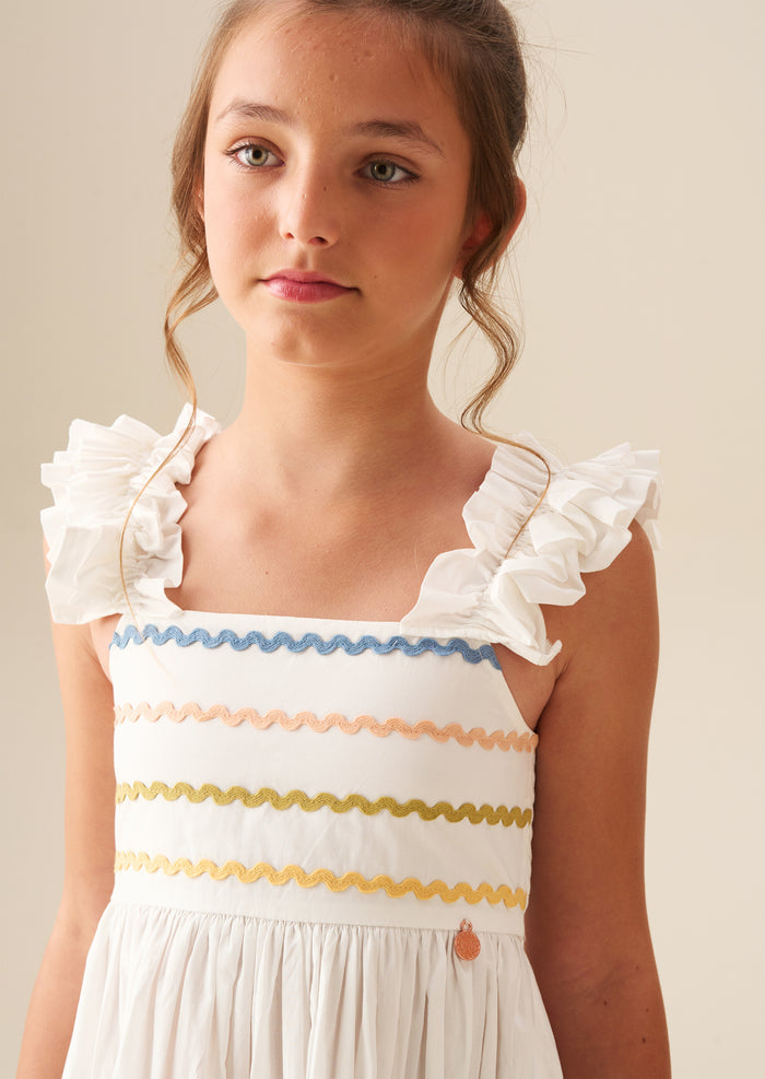 Monique Ric Rac Detail Maxi Dress