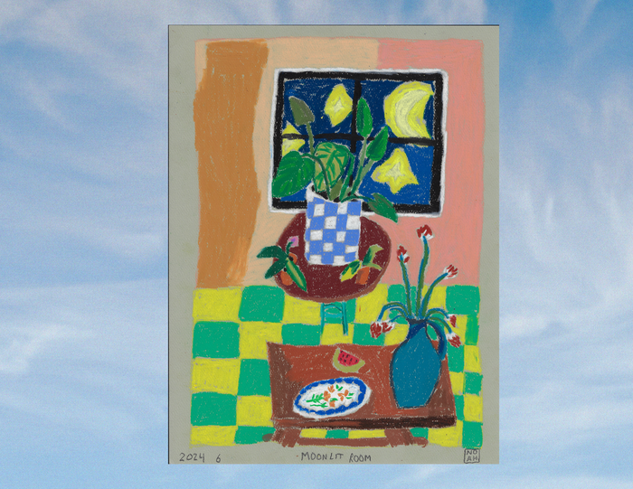 "Moonlit Room" - Noah Mackenzie Original Drawing 2024