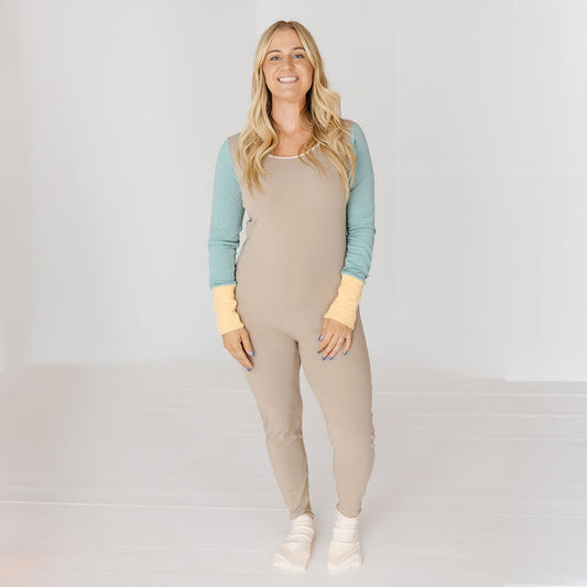 Moss & Mellow At Your Leisure Essential Adult Romper Luxe Edition | Cotton Bamboo Blend