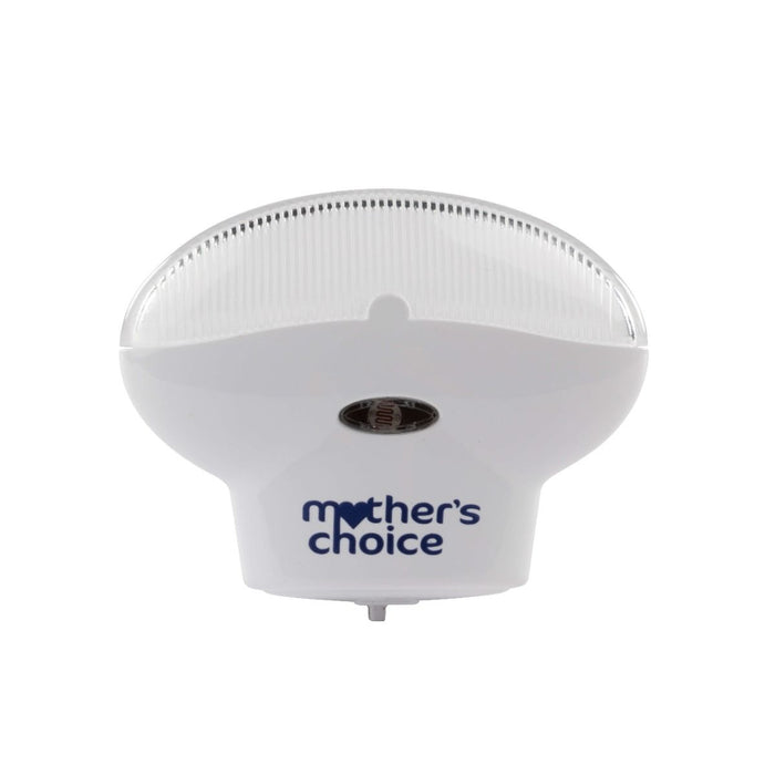 White night light from Mother Choice Shell nightlight sensor switch, perfect for toshi baby romper fans