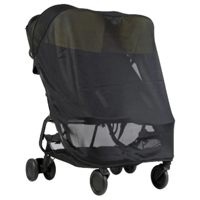 Black stroller with mesh cover for Mountain Buggy Nano Duo baby strollers